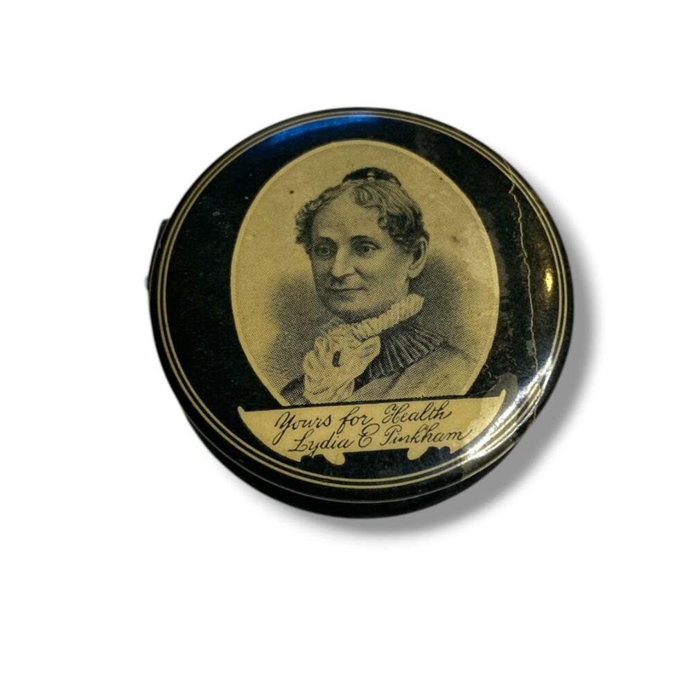 Antique Celluloid Lydia E Pinkhams Medical Cure Remedy Sewing Tape Measure 1/4"